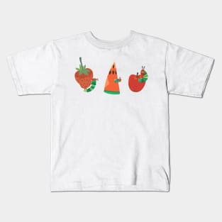 The very hungry caterpillar - Fruit Ensemble Kids T-Shirt